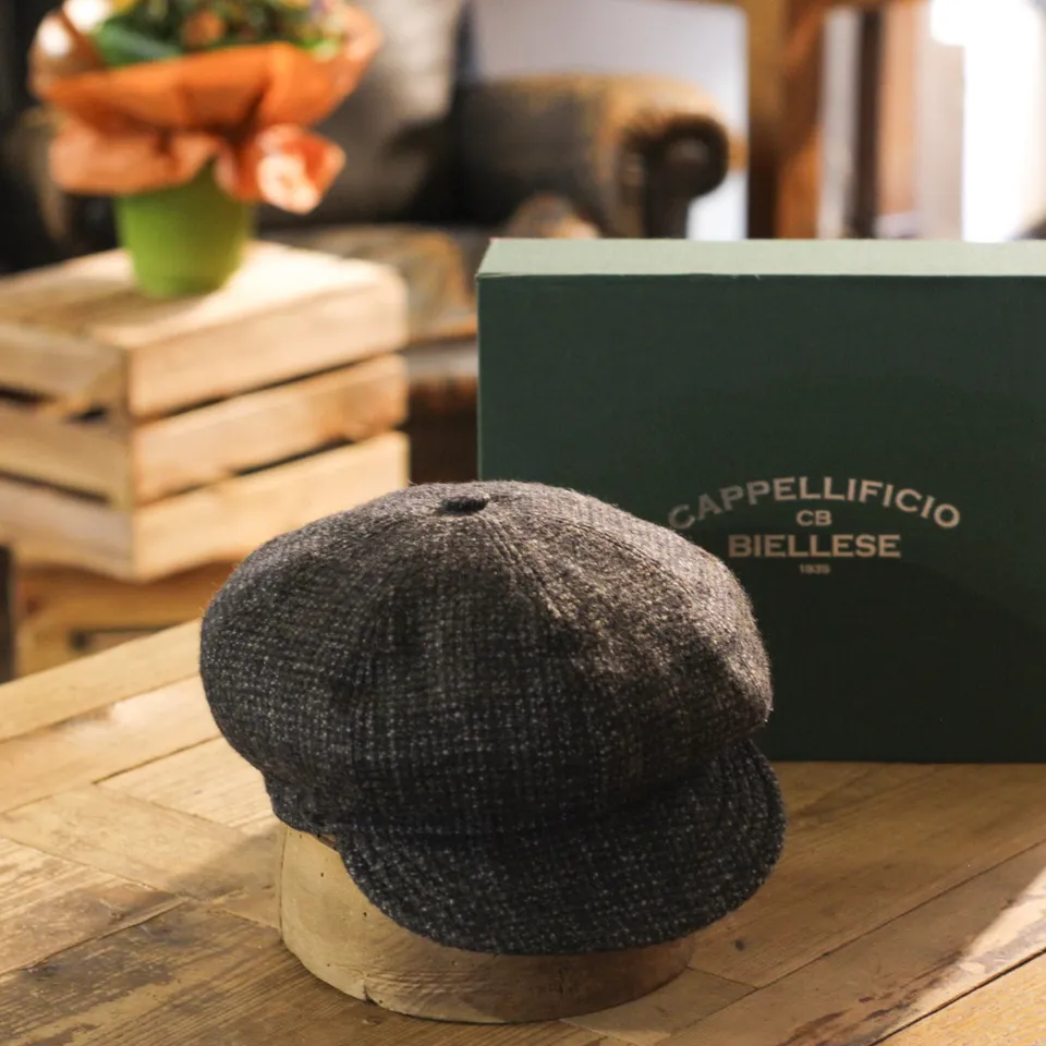 cappellificio-biellese-1935-cougan-london-grey-coppola-8-spicchi-donna image 1
