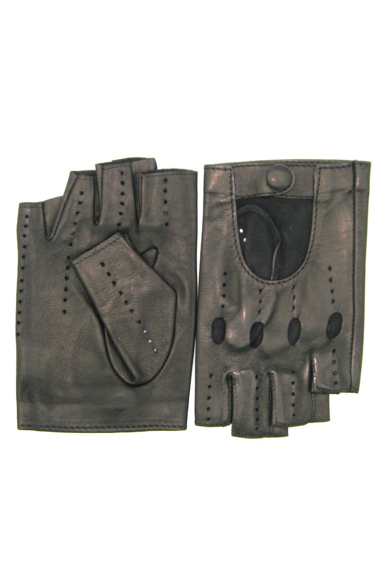 sermoneta-gloves-guanto-da-guida-2bt-in-nappa-mezze-dita-nero image 2
