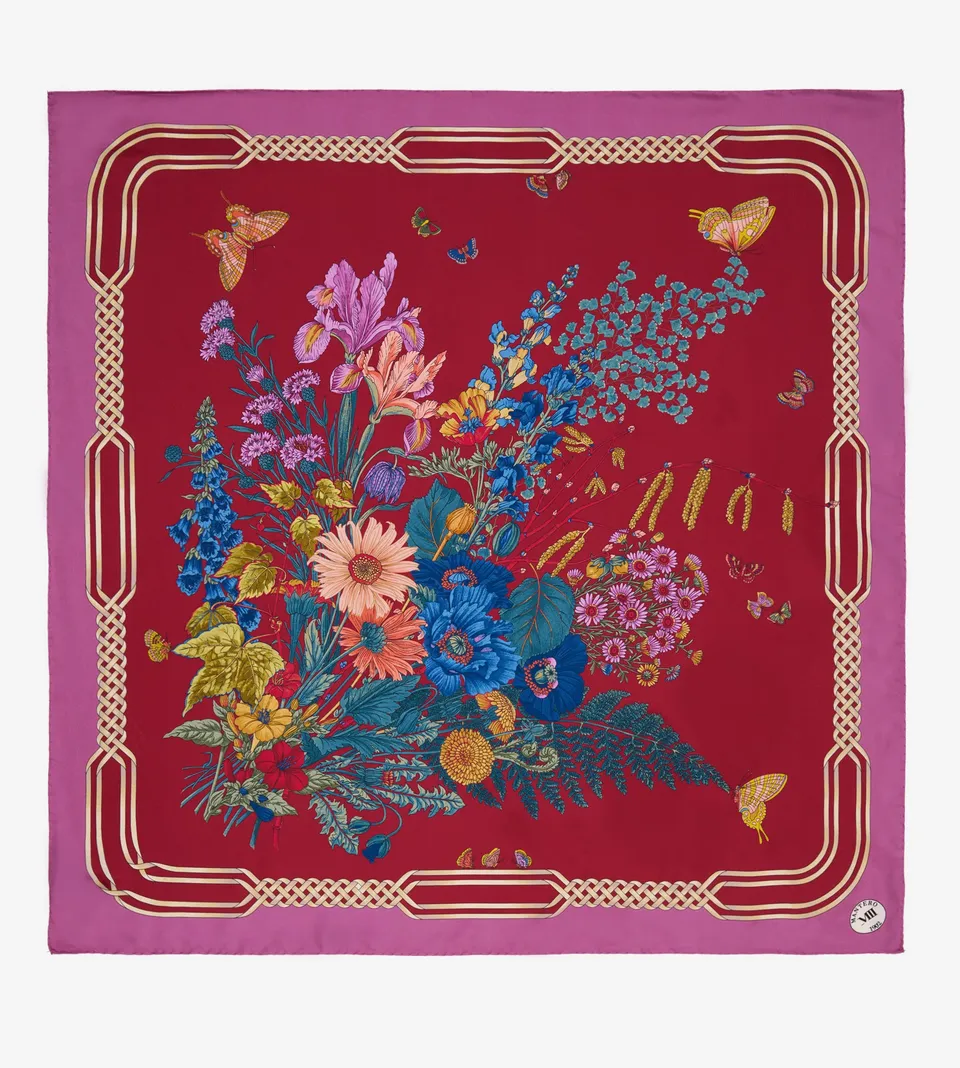 mantero-1902-archivio-n-50-bouquet-carr-classico-90x90-cm image 1