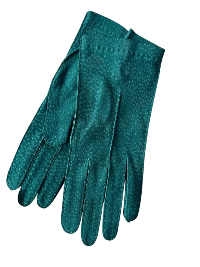 merola-gloves-guanti-in-pelle-carpincho-cuciti-a-mano-non-foderati-petrol image 1