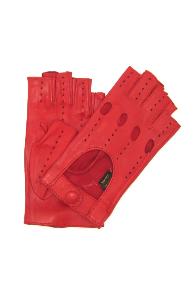 sermoneta-gloves-guanto-da-guida-sfoderato-1-2-dita-in-nappa-rosso image 1